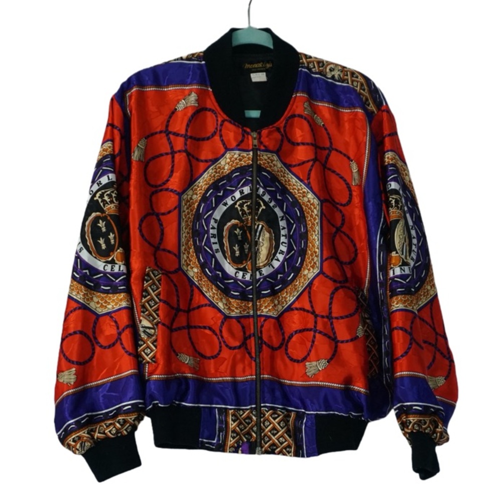 1992 Celine Allover Baroque Satin Jacket